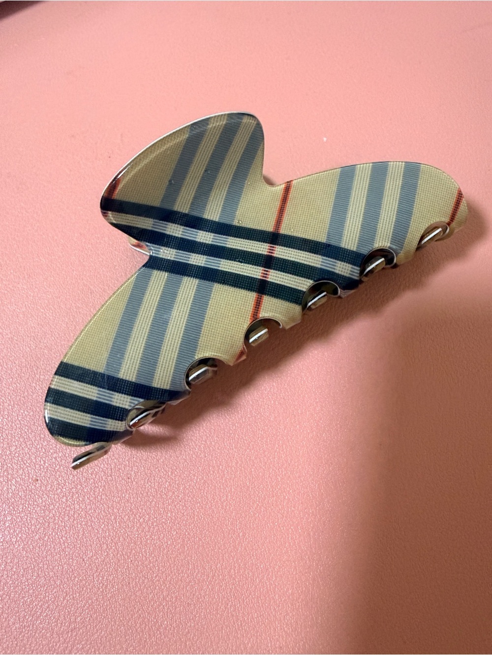Beige Pattern Hair Clip
